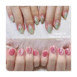 ショート ネイル 🐾enen style 🐾のネイルデザイン