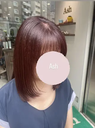 セミロング カラー レイヤー🍒ウルフ 🤎店長anju🪽のヘアスタイル