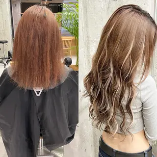ロング カラー ヘアアレンジ TATSUYA アートディレクターのヘアスタイル