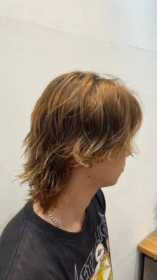 パーマ メンズ 岡野 豪のヘアスタイル