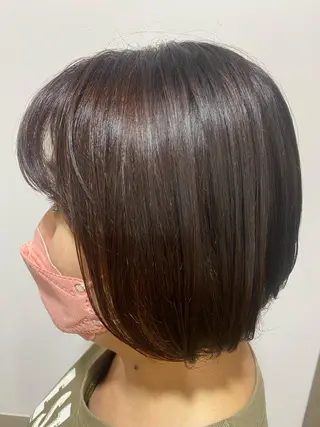 ミディアム カラー TJ天気予報5mm 森　瑞希のヘアスタイル
