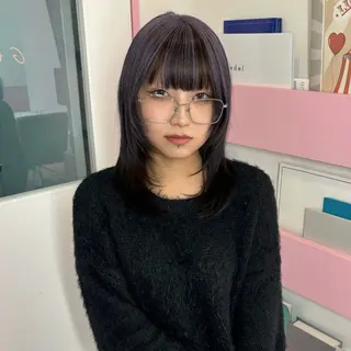 ミディアム カラー メイ ☪️のヘアスタイル