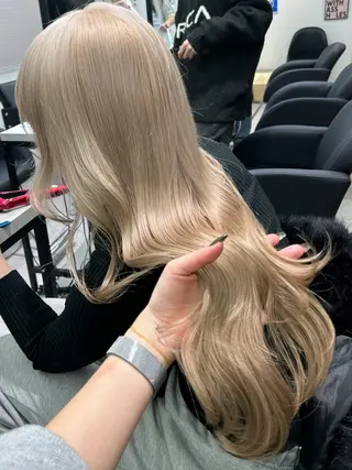 ロング カラー 💍モテる艶髪 透明感カラー💖のヘアスタイル
