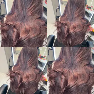 セミロング 韓国✖️網紅🖤 パーマYURIYAのヘアスタイル