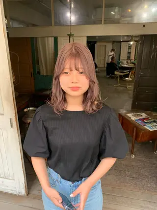 ミディアム カラー ヘアアレンジ メンズ キッズ 垢抜けカラー ヒロムのヘアスタイル