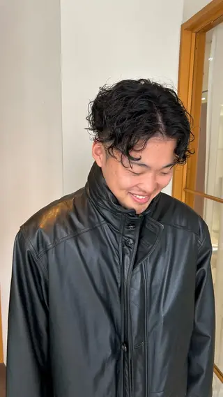 ショート パーマ メンズ お支払いは現金のみ MIZUKIのヘアスタイル