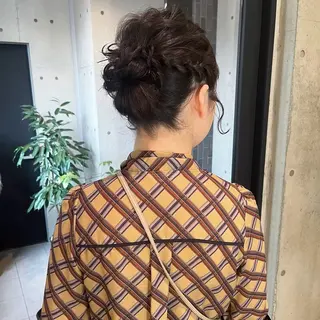 ヘアアレンジ 広香🪽ハイトーン/ レイヤー/ヘアセットのヘアスタイル