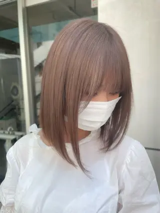 ミディアム カラー 🎀ハイトーン・艶 カラー HANA🎀のヘアスタイル