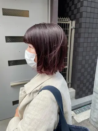 ショート カラー やまさきえりこ ニュアンスパーマのヘアスタイル