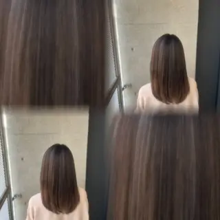 ミディアム カラー 髙橋 李里亜のヘアスタイル