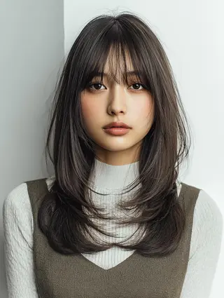 セミロング 艶髪診断で絶対綺麗✨ お悩み解決✨京谷宥✨のヘアスタイル