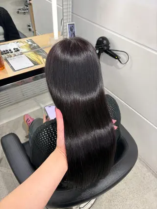 ロング カラー 💗愛され暖色💗 ピンク/レッド💗のヘアスタイル