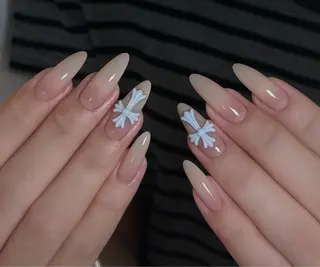 ネイル 🎀PG🩵 ネイルサロンのネイルデザイン