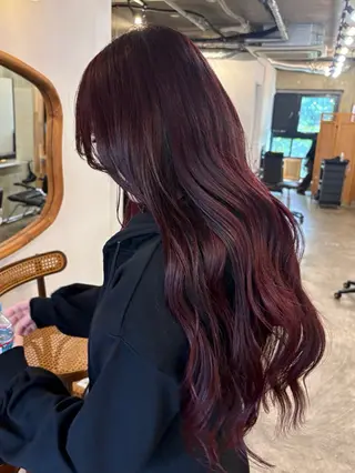 ロング 柳瀬 和香奈のヘアスタイル