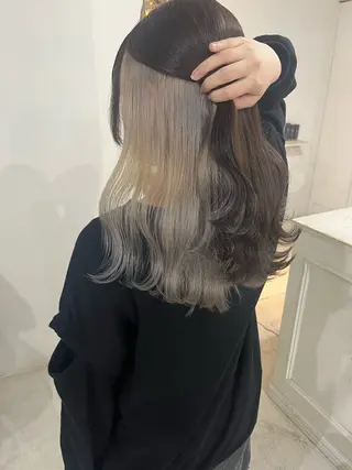 ロング レイヤー/ダブル カラー🌕YUKIのヘアスタイル