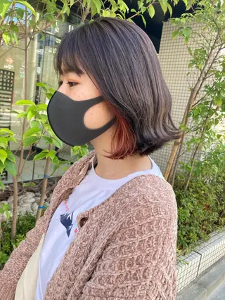 ショート ✨色持ちの良い艶 カラー✨蟹江真世のヘアスタイル