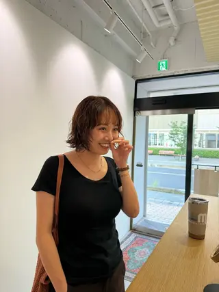 ショート パーマ 田辺 一樹のヘアスタイル