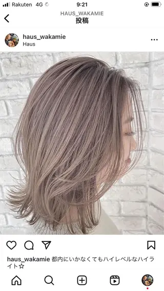 セミロング あやか 白髪ぼかしハイライトのその他イメージ