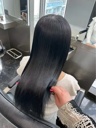 ロング カラー パーマ 色落ちまで盛れる 💟まなみのヘアスタイル