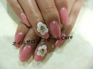 セミロング ネイル ネイルサロン Cureのネイルデザイン