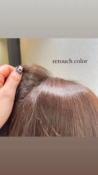 カラー 銀座:似合わせカラー オリーブ🫒アレンジのヘアスタイル