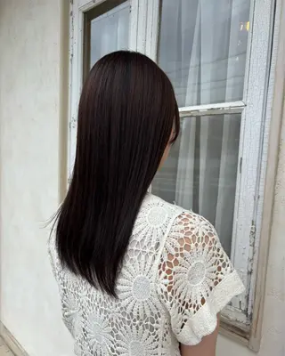 ロング パーマ 中垣 茉百奈のヘアスタイル