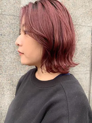 ショート カラー レイヤー暖色カラー 池袋Yamamotoのヘアスタイル