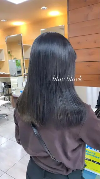 ミディアム レイヤー/艶髪カラー 森本くるみのヘアスタイル