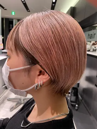 ショート カラー 優真/難波で 1番パーマが上手いのヘアスタイル