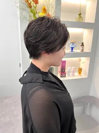 ショート パーマ 挟間  直人のヘアスタイル