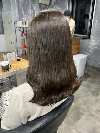セミロング 🪞透明感カラー🫧 縮毛矯正🥇かずきのヘアスタイル