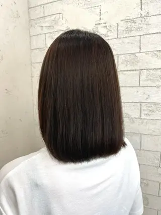 セミロング 🪽髪質改善縮毛矯正 🤍MIU🤍のヘアスタイル