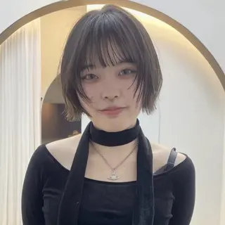 ショート カラー 大人韓国レイヤー🫧 暖色カラー/はるのヘアスタイル