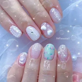 ネイル Purasia✿高橋 マグ/ワンホン/地雷のネイルデザイン