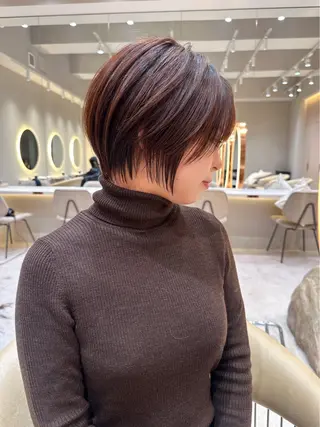 ショート 縮毛矯正✨🫧 レイヤー川村利幸のヘアスタイル