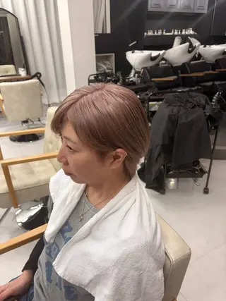 ショート カラー メンズ/レディース きくた　みずきのヘアスタイル