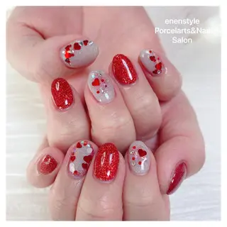 ミディアム ネイル 🐾enen style 🐾のネイルデザイン