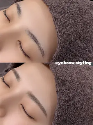 アイブロウ 𝚔𝚊𝚛𝚎𝚗 /mosteyesのマツエク・マツパデザイン