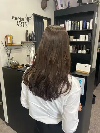 ロング カラー 友滝 真菜美のヘアスタイル