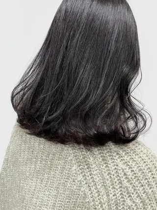 ミディアム レイヤー/艶髪カラー 森本くるみのヘアスタイル