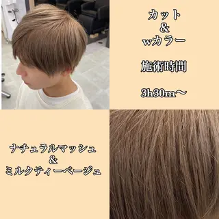 ショート カラー メンズ jill by gisel＿のヘアスタイル