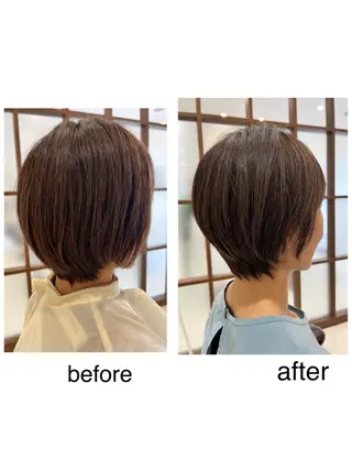 ショート ツヅキ マスミのヘアスタイル