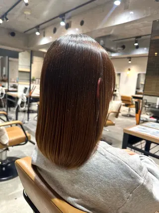 ロング 韓国レイヤー・ボブ/ 暖色⭐️優香⭐️のヘアスタイル
