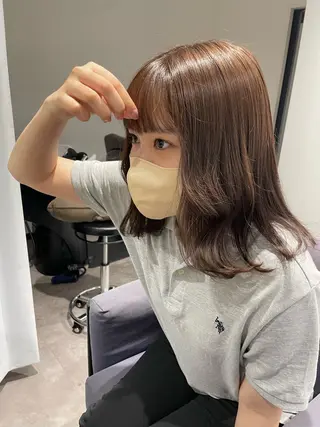 ミディアム 木村 あかりのヘアスタイル