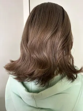ミディアム カラー ブリーチカラー🫧 森　凪沙のヘアスタイル