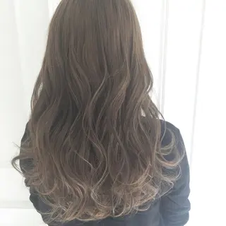ロング カラー パーマ ヘアアレンジ ◆感動口コミ/最小顔 理論カット◆森口 峻のヘアスタイル