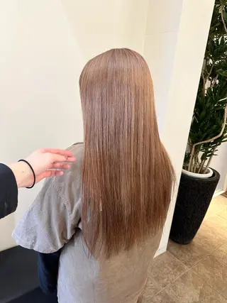 ロング カラー ダメージレスブリーチ HIROSHIのヘアスタイル