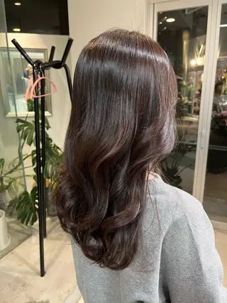 ロング カラー 池田 寿子のヘアスタイル