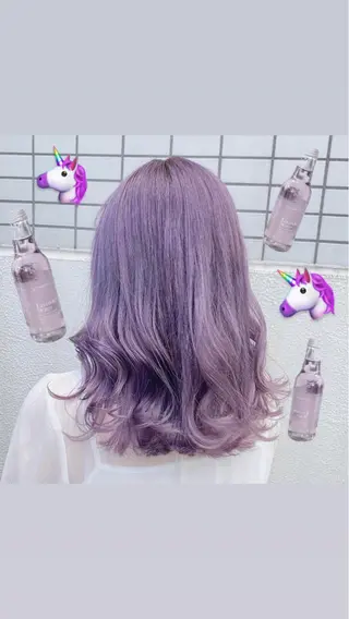 ロング ハイトーン/アイ リスト/sEnAのヘアスタイル