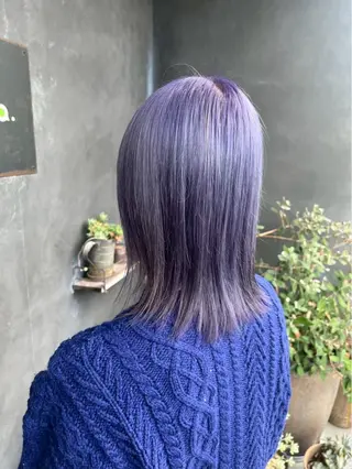 ミディアム 鈴木 未歩のヘアスタイル